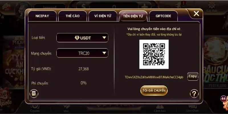 Cách nạp tiền bằng Internet Banking tự động