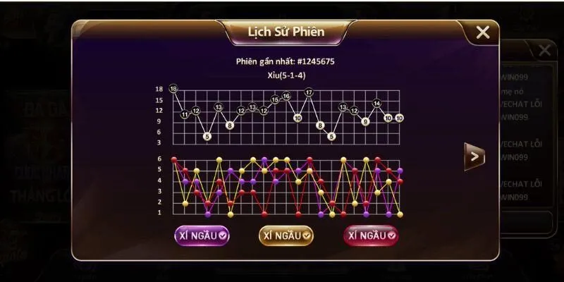 Cửa cược tài xỉu trong game tài xỉu Sunwin