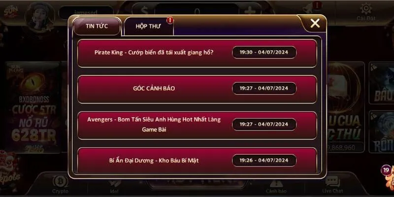 Điều kiện nạp tiền vào tài khoản Sunwin