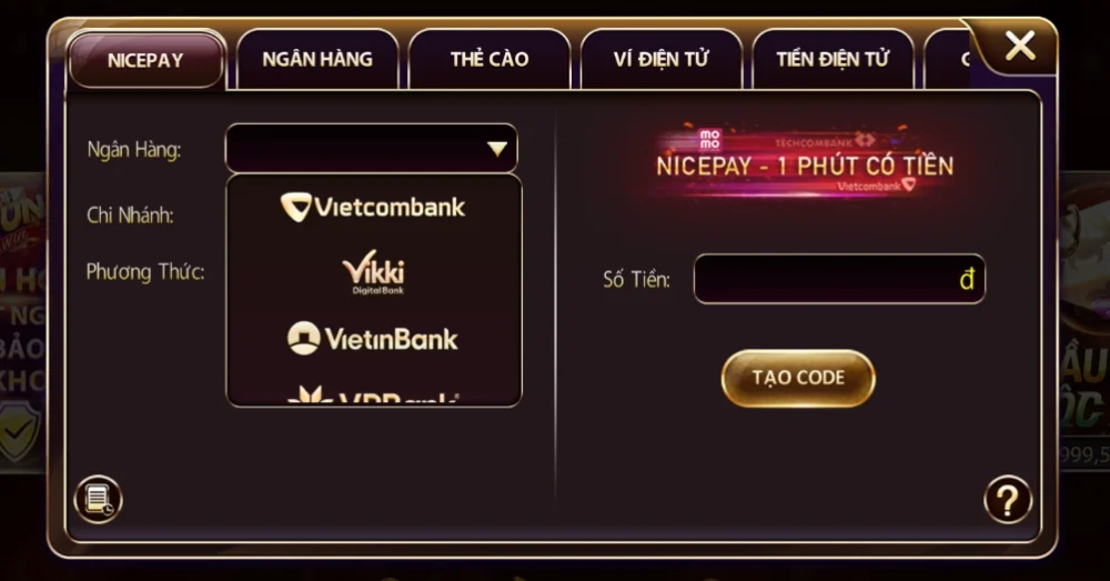 Nạp tiền Sunwin